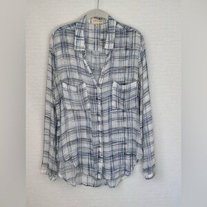 Anthropologie Cloth & Stone l/s button down blouse